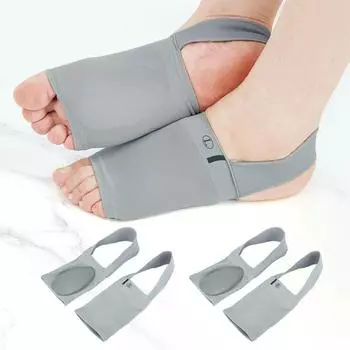 Модные силиконовые стельки для поддержки свода стопы для женщин и мужчин, корректор плоскостопия, облегчение боли, носки с рукавами, ортопедические стельки для подошвенного фасциита 36-46 серый