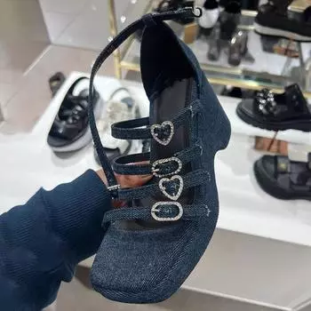 Модные синие джинсовые босоножки женские сексуальные летние туфли гладиаторские туфли с открытым носком на высоком каблуке туфли-лодочки с квадратным носком женские туфли для вечеринок 35 синий