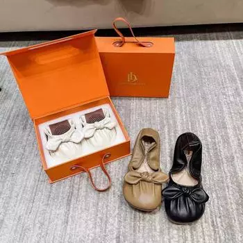 Модные складные балетки на тонкой подошве для женщин, дорожная обувь для гостиниц, женские туфли на широкую ногу с бабочкой, ортопедическая обувь для женщин 35