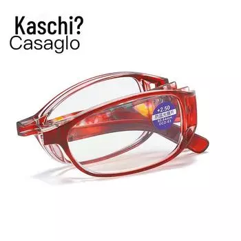 Модные складные очки для чтения с защитой от синего света и футляром +250