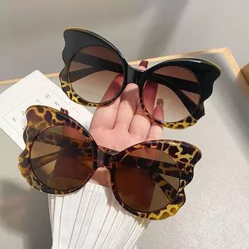 Модные солнцезащитные очки-бабочки, женские круглые винтажные крутые солнцезащитные очки для женщин, женские индивидуальные очки
