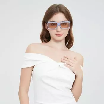 Модные солнцезащитные очки, большие квадратные повседневные и универсальные солнцезащитные очки, неполяризованный модный аксессуар чёрный