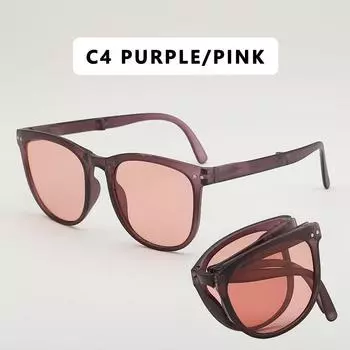 Модные солнцезащитные очки большого размера для женщин и мужчин, квадратные складные солнцезащитные очки, роскошные винтажные очки, сексуальные женские Foldable