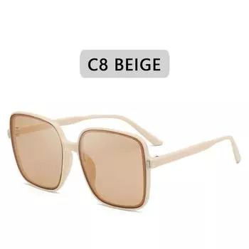 Модные солнцезащитные очки большого размера, женские роскошные дизайнерские винтажные квадратные солнцезащитные очки, классические очки для женщин UV400, большая оправа Other