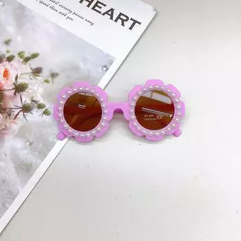 Модные солнцезащитные очки Diy с защитой от ультрафиолета для детей, милые трендовые детские солнцезащитные очки