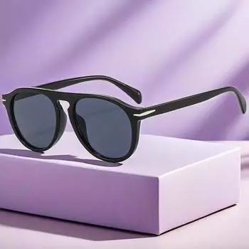 Модные солнцезащитные очки для мужчин и женщин, неполяризованные модные аксессуары белый