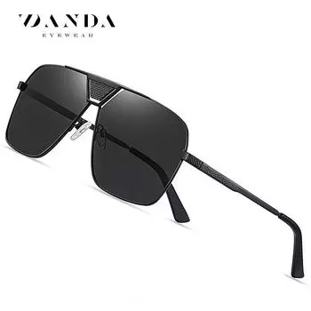 Модные солнцезащитные очки для мужчин, крутые солнцезащитные очки для женщин, элегантные очки с защитой от ультрафиолета 64-11-145