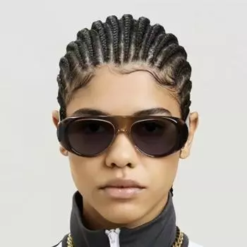 Модные солнцезащитные очки для отдыха на природе, неполяризованные модные аксессуары белый