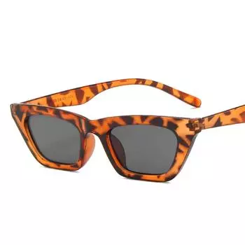 Модные солнцезащитные очки, индивидуальные ретро солнцезащитные очки в маленькой оправе, уличные солнцезащитные очки «кошачий глаз»