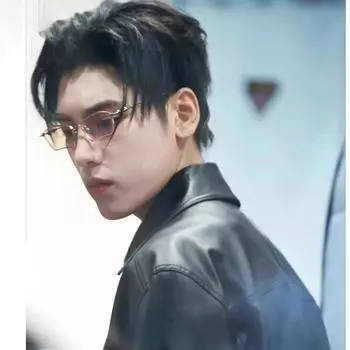 Модные солнцезащитные очки Металлические солнцезащитные очки белый