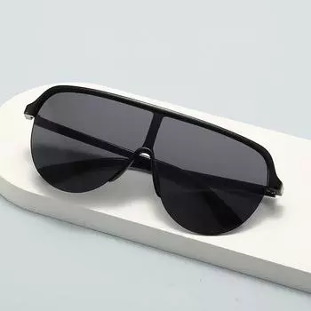 Модные солнцезащитные очки с цельными линзами, велосипедные очки в большой оправе, модные солнцезащитные очки в европейском и американском стиле