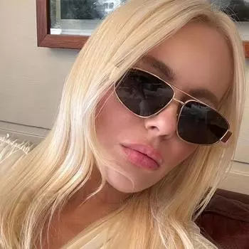 Модные солнцезащитные очки с металлическим лучом для женщин в стиле панк без оправы для походов на открытом воздухе для вождения солнцезащитные очки для мужчин и женщин