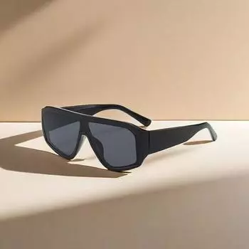 Модные солнцезащитные очки, сиамские солнцезащитные очки, неполяризованный модный аксессуар чёрный