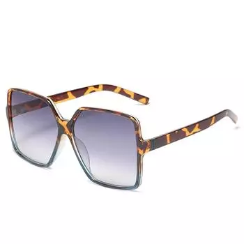 Модные солнцезащитные очки в большой оправе для мужчин и женщин, винтажные дизайнерские квадратные очки, уличные аксессуары, антибликовые солнцезащитные очки UV400