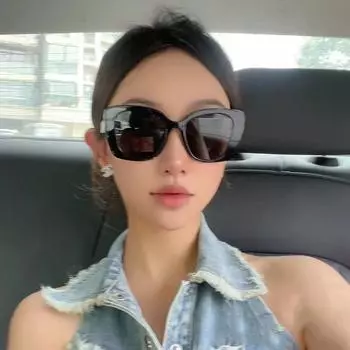 Модные солнцезащитные очки в большой оправе с небольшим ароматом, уличные солнцезащитные очки, простые красные солнцезащитные очки в прямом эфире UV400