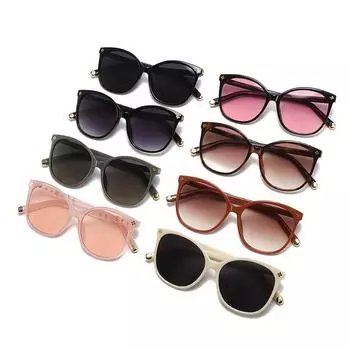 Модные солнцезащитные очки в большой оправе «кошачий глаз», простые солнцезащитные очки, женские индивидуальные солнцезащитные очки UV400