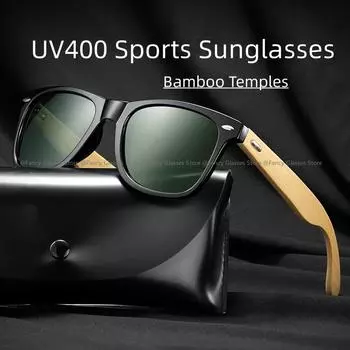 Модные солнцезащитные очки в круглой оправе из дерева для мужчин, унисекс, модные ретро-очки UV400 для спорта, очки для плавания, солнцезащитные очки для велоспорта, скалолазания AS PICTURE