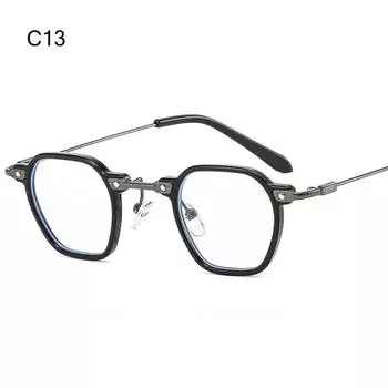 Модные солнцезащитные очки в маленькой многоугольной оправе цвета океана для женщин и мужчин, солнцезащитные очки в стиле ретро, панк, винтажные авангардные оттенки в стиле хип-хоп