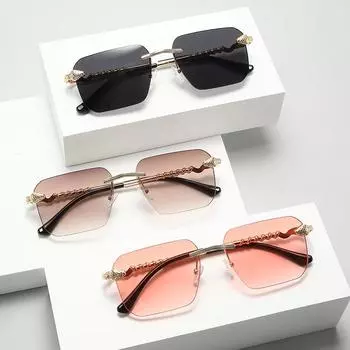 Модные солнцезащитные очки в ретро-коробке, сетчатые красные солнцезащитные очки Yan Street для путешествий на открытом воздухе.