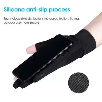 Модные спортивные перчатки Многоцелевые тонкие быстросохнущие B красный