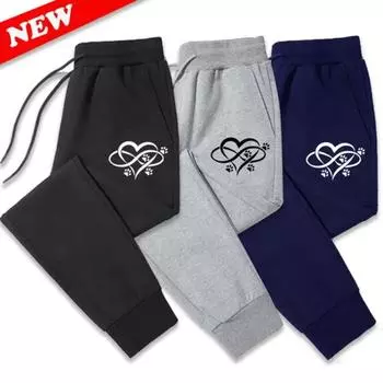 Модные спортивные штаны для женщин, высококачественные свободные длинные брюки из хлопка, повседневные брюки для фитнеса и бега XS белый