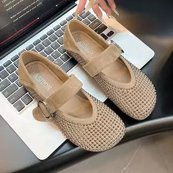 Модные старые пекинские тканевые туфли женские новые с мелким вырезом на плоской подошве нескользящие туфли для бабушки туфли для пожилой мамы 35