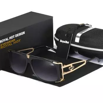 Модные стильные крутые металлические поляризованные солнцезащитные очки