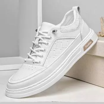 Модные стильные модные мужские повседневные туфли на все времена года, спортивная обувь для отдыха на открытом воздухе, кроссовки для студентов, белые кроссовки для ходьбы на платформе 38 чёрный