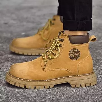 Модные стильные мужские высокие кроссовки мужские новые модные мужские ботильоны без застежек формальная деловая обувь для отдыха и прогулок мужские прогулочные ботинки 37