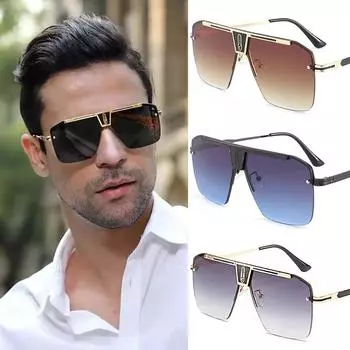 Модные стильные солнцезащитные очки для женщин, европейские, американские, классические мужские солнцезащитные очки, квадратные, градиентные женские солнцезащитные очки