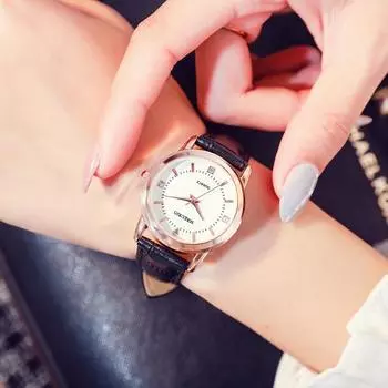 Модные стили Женские часы Топ Роскошные Женские Кварцевые Наручные часы Оригинальный Дизайн Лучшие Подарки Часы для Жены, Семьи, Друга чёрный
