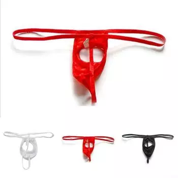 Модные стринги-стринги для мужчин с эластичным мешочком и дышащей Т-образной спинкой One-size