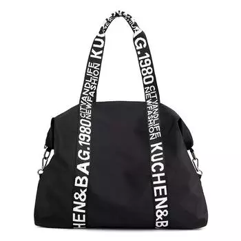 Модные сумки через плечо большой емкости с буквенным дизайном для женщин, нейлоновые водонепроницаемые женские сумки для покупок 51*38*15cm серый