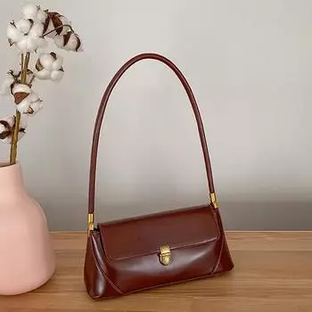 Модные сумки через плечо для женщин, новые однотонные сумки с клапаном и ручкой сверху, роскошные сумки из искусственной кожи подмышками, винтажные женские сумки