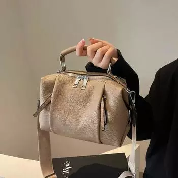 Модные сумки через плечо и через плечо из цельного плутония с оборками и подушкой на молнии, простые, теплые, модные сумки для путешествий