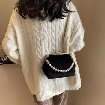 Модные сумки через плечо из бархата с бисером и леопардовым принтом, новые модные простые мягкие повседневные универсальные сумки через плечо