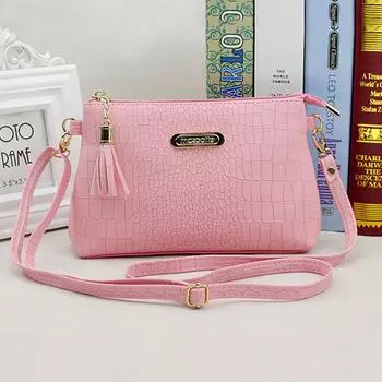 Модные сумки через плечо с узором для женщин, сумка из искусственной кожи, небольшой кошелек для телефона, сумка через плечо 22*14*4cm чёрный