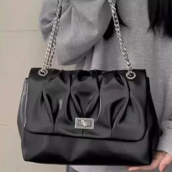 Модные сумки через плечо Женские сумки-тоут Для отдыха Универсальные, большой емкости Трендовые сумки для поездок на работу Смятые сумки Ручные сумки Сумки через плечо