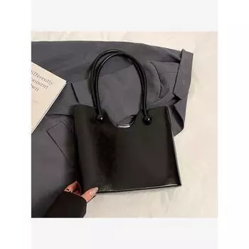 Модные сумки для женщин 2025 Новое поступление Популярная мода Супер горячая сумка через плечо Большая вместимость Тоуты Для поездок на работу Большая сумка Black without pendant