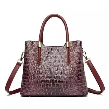 Модные сумки для женщин. Новая женская сумка с рисунком крокодила. Европейские и американские модные сумки. Сумка через плечо на одно плечо.