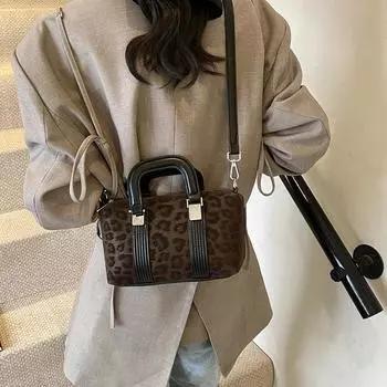 Модные сумки из искусственной замши с леопардовым принтом, ощущение роскоши, супер крутые, трендовые сумки через плечо и через плечо для женщин