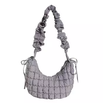 Модные сумки на плечо с завязками для подмышек, женские клетчатые сумки-тоут с облаками, плиссированные большие сумки для пельменей, сумки через плечо большой емкости