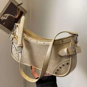 Модные сумки подмышки из искусственной кожи, женские сумки-клатчи, сумка на одно плечо, женская модная простая сумка-бродяга, женские сумки-тоут чёрный