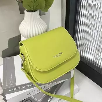Модные сумки-седла с клапаном для женщин, однотонные дизайнерские сумки-мессенджеры, маленькие женские кожаные сумки через плечо