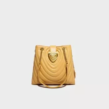 Модные сумки, Сумки для невесты, Трогательные свадебные ретро женские сумки, Сумки-ведра, Женские сумки через плечо жёлтый