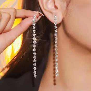 Модные супер-вспышки длинные серьги темперамент роскошные серьги женские серьги 1 пара
