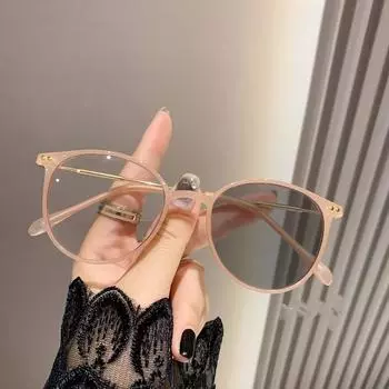 Модные светочувствительные очки для мужчин и женщин, меняющие цвет, модные очки для коррекции близорукости с защитой от синего света, овальные, с плоским зеркалом, меняющие цвет -4.0