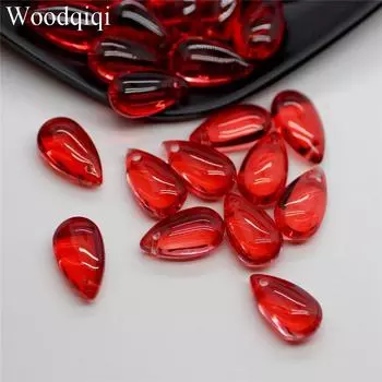 Модные свободные бусины популярные 50 шт. красочные ручная работа материал ювелирные изделия фурнитура кристалл высокое качество капля воды 7x14 мм кулон DIY горячая распродажа стекло