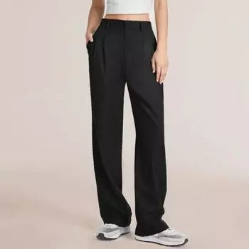 Модные свободные широкие брюки больших размеров, офисные брюки, осенние брюки с высокой талией и широкими штанинами, уличные рабочие брюки с карманами и ремнем, джоггеры 28425 XS абрикосовый