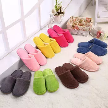Модные тапочки для дома Push Soft Cotton Slippers женские тапочки для путешествий в гостиницах Обувь для гостеприимства Шлепанцы для спальни Милые тапочки 38-39(Fit 37-38) синий
